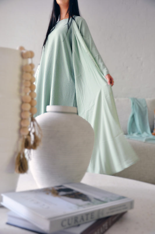 Sirat Green Abaya Set